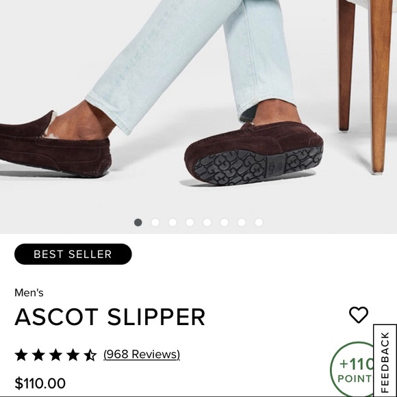 NEW UGGS ASCOT MEN’S SLIPPERS - Picture 4 of 4